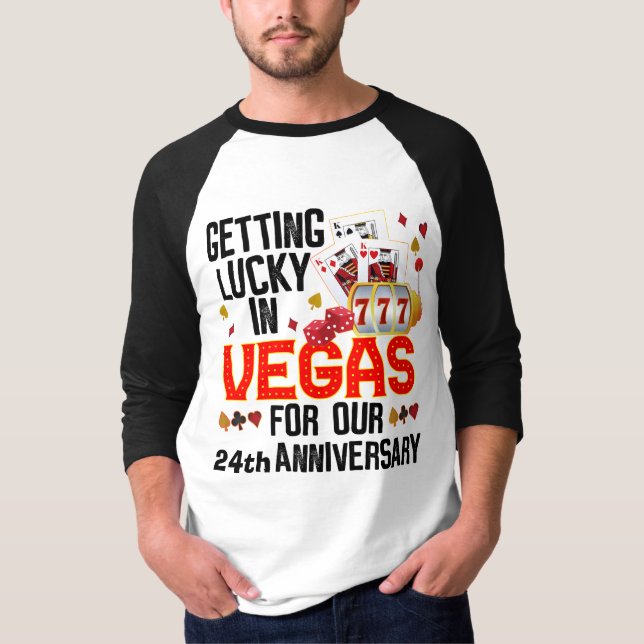 T-shirt Vegas Anniversaire Personnaliser Couple Trip Corre (Devant)