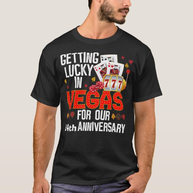T-shirt Vegas Anniversaire Personnaliser Couple Trip Corre (Devant)