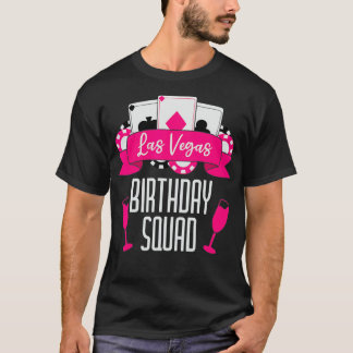 T-shirt Vegas Birthday Squad Pour Las Vegas Birthday Party