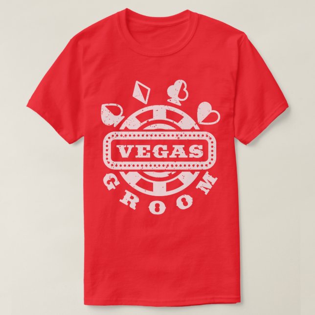 T-shirt Vegas Groom Squad Vegas Mariage (Design devant)