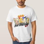 T-shirt Vegas Mariage vient de se marier<br><div class="desc">Vous planifiez un Mariage Vegas ? Voici un design pour les jeunes mariés ! Golden VEGAS Just Marié entouré de jackpot slot 777,  blackjack,  roulette et puces de poker. T-shirts,  tasses et autres. Notre lune de miel,  la mariée et la chambre sont également disponibles!</div>