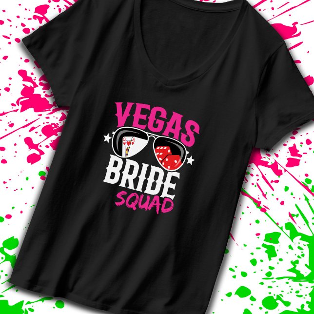 T-shirt Vegas Wedding Bride Squad Vegas Bachelorette Party (Créateur téléchargé)