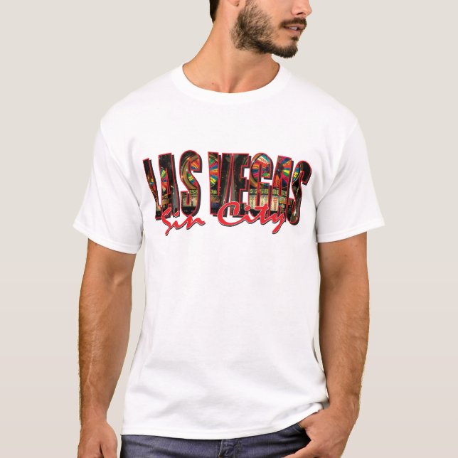 T-shirt VEGAS WORD et Sin City (Devant)