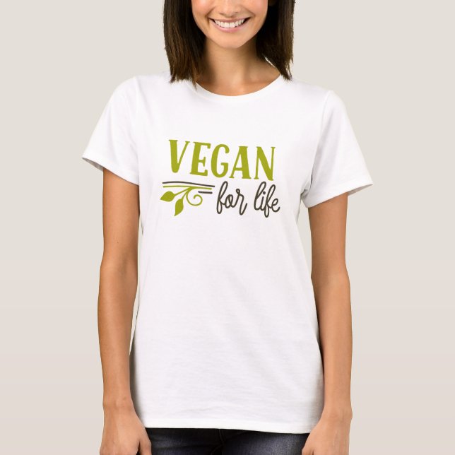 T-shirt Végétal À Vie (Devant)