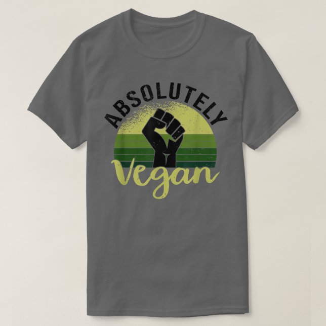 T-shirt Végétal Absolument Drôle Vegan et végétarien T-shi (Design devant)