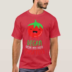 T-shirt Végétal de ma tête Tomates Végétarien Végétal