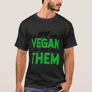 T-shirt Végétal Pour Eux Animaux Vache Cochon Poulet Pas D