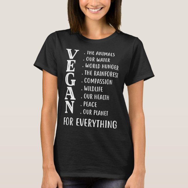 T-shirt Végétal pour tout végétarien (Devant)