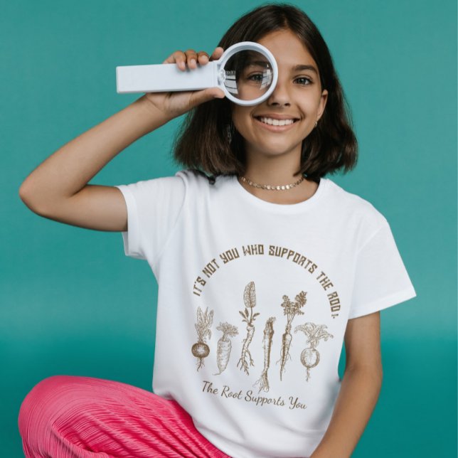 T-shirt Végétal racine vintage (Vintage Root Vegetable Kids Shirt. Great gift for nature lovers and everyday wear.)