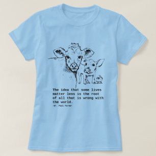 T-shirt végétalien