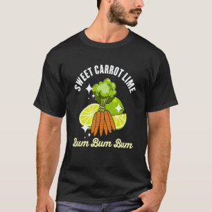 T-shirt Végétalien Carotte Douce Lime Aliment Complet Végé
