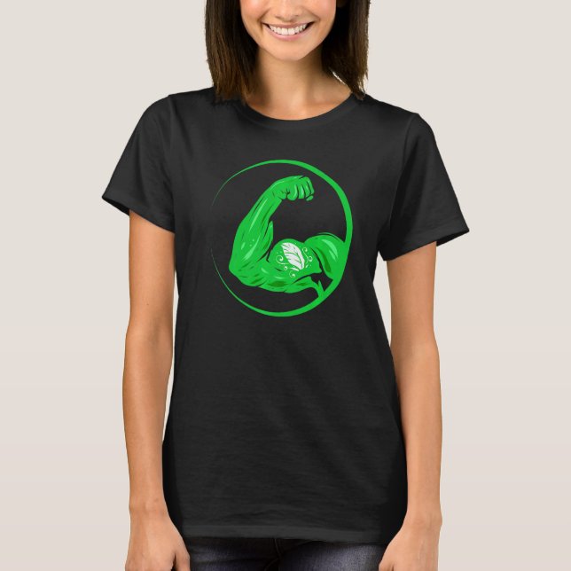 T-shirt Végétalien Corps Vert et Sain de Végétalien (Devant)