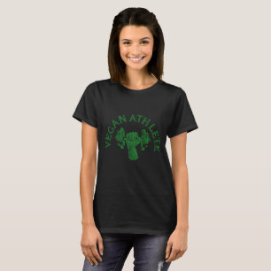T-shirt végétalien d'athlète