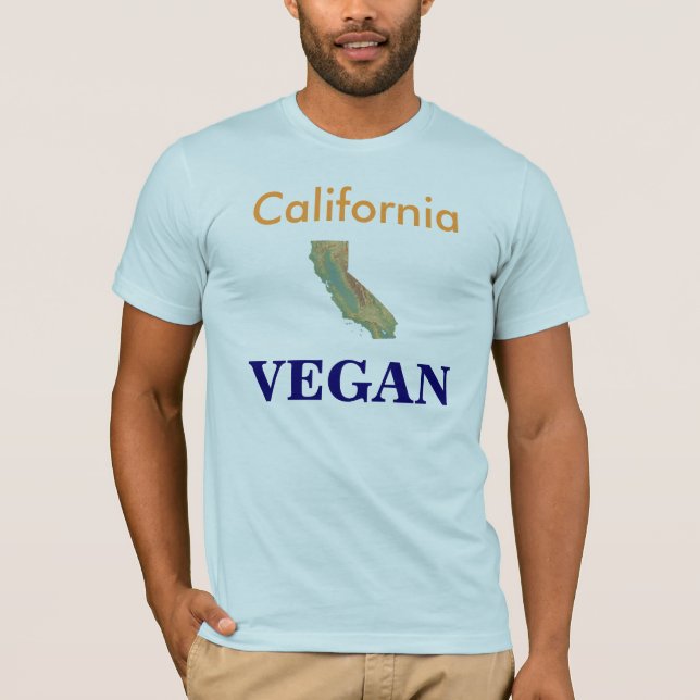 T-shirt VÉGÉTALIEN de la Californie (Devant)
