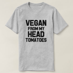T-shirt Végétalien de la chemise de mes hommes drôles d