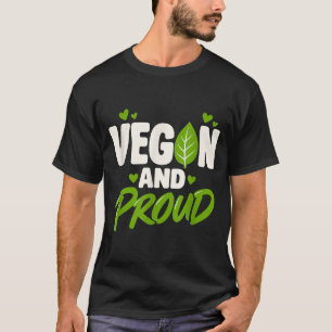 T-shirt Végétalien et fier mode de vie végétalien à base d