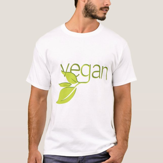 T-shirt Végétalien feuillu (Devant)