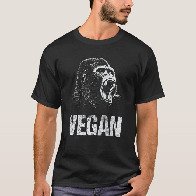 T-shirt Végétalien Nourriture Végétarienne Cool (Devant)
