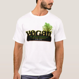 T-shirt Végétalien pendant la vie
