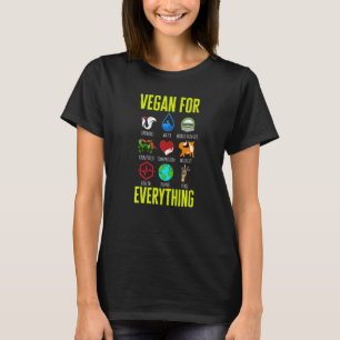 T-shirt Végétalien Pour Tout Fruit Légumes Végétarien