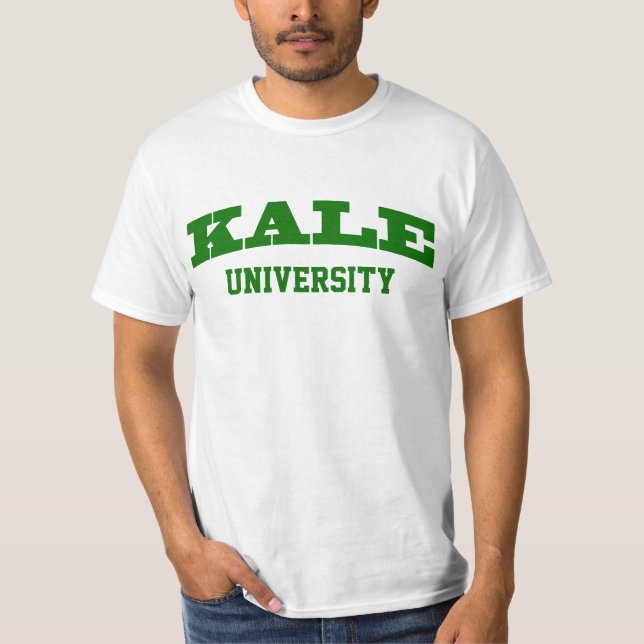 T-shirt Végétalien vert drôle d'université de parodie (Devant)