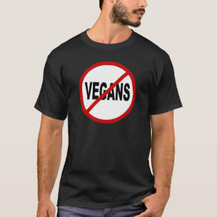 T-shirt Végétaliens de la haine Vegans/No permis la