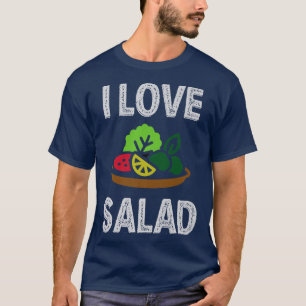 T-shirt Végétan I Love Salade Végétarien