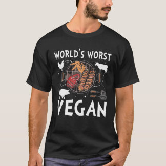 T-shirt Végétan le plus mauvais du monde