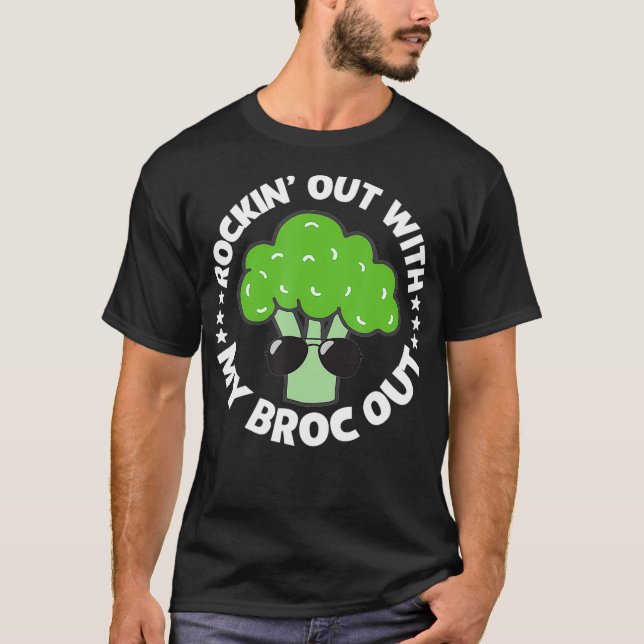 T-shirt Vegetarian Broccoli Broc Plante Diet Gi (Devant)