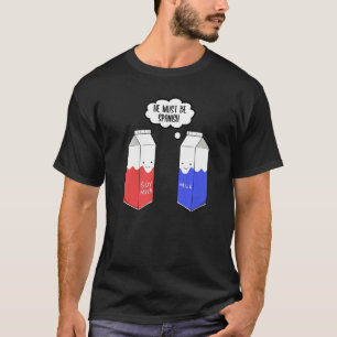 T-shirt Vegetarian Food Vegans Soy Milk Must Be Span