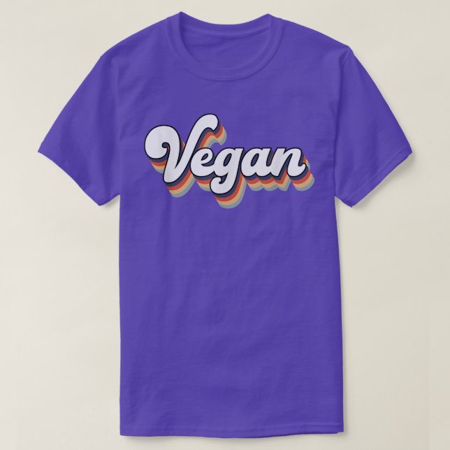 T-shirt Vegetarian style rétro végétarien (Design devant)