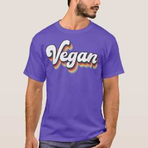 T-shirt Vegetarian style rétro végétarien