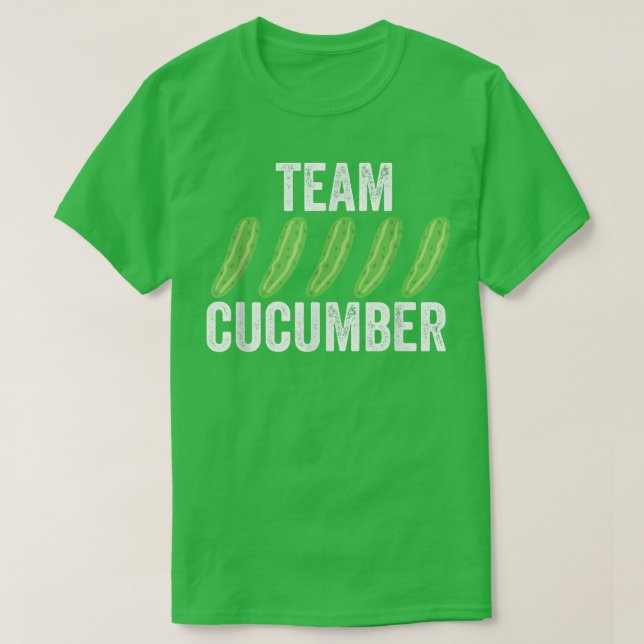 T-shirt Vegetarian Team Cucumber Vegetable Veggie Ma (Design devant)