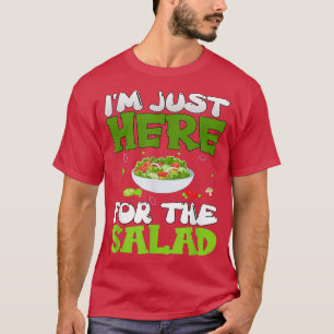 T-shirt Vegetarian Veggie Pun Je suis juste ici pour la sa