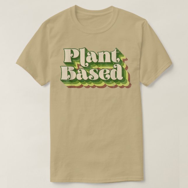 T-shirt Végétarien à base de Plante plante (Design devant)