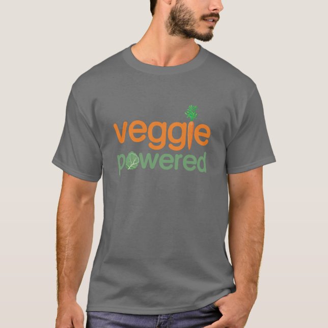 T-shirt Végétarien actionné par légume végétarien (Devant)