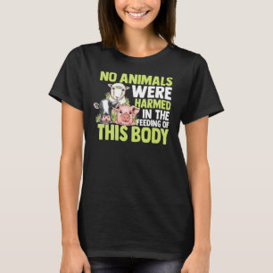 T-shirt Végétarien Aucun Animal N'A Été Nuisible À L'Alime