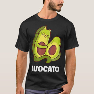 T-shirt végétarien Avocato Avocado Cat Vegan