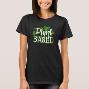 T-shirt Végétarien Basé Sur Le plante Et Manger Propre