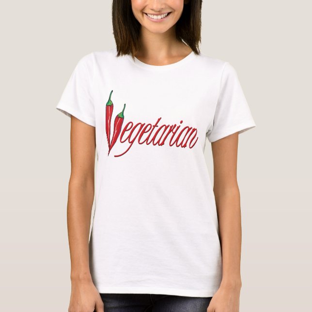 T-shirt Végétarien épicé (Devant)