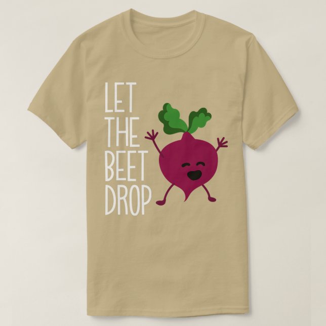 T-shirt Végétarien Jardin Beet laisser la betterave D (Design devant)