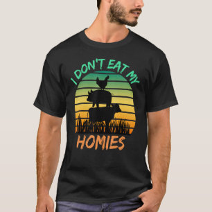 T-shirt Végétarien Je ne mange pas mes potes Végétalien R