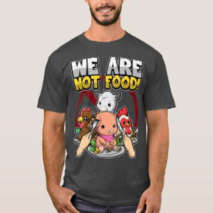 T-shirt Végétarien Nous ne sommes pas de la nourriture Vég