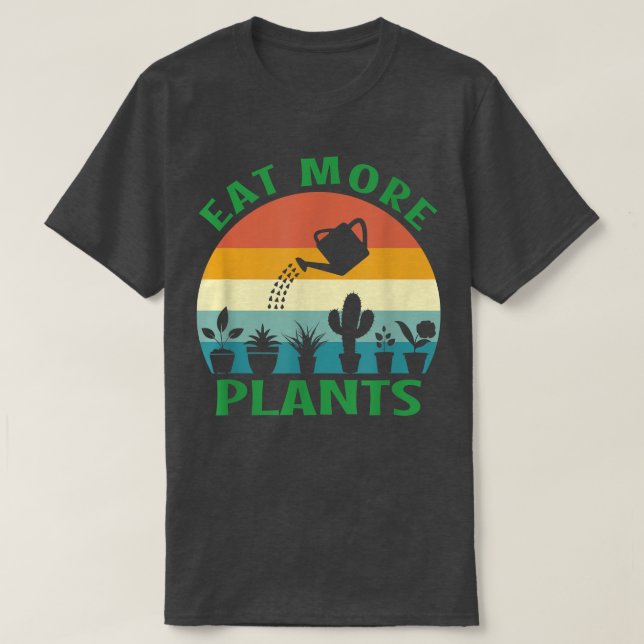 T-shirt Vegetarien Plante jardinage Cactus Plantes Des (Design devant)