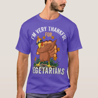 T-shirt Végétarien Thanksgiving Dabbing Dabbing Turquie am