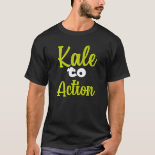 T-shirt Végétarien Véga Punaise De Kale Pour L'action Hum