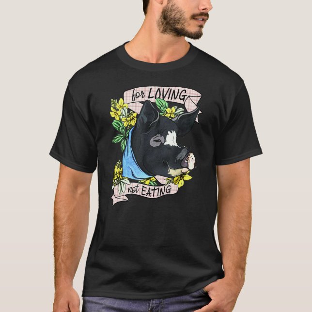 T-shirt Végétarien Végétalien Végé L'animal Pour Aimer Pas (Devant)