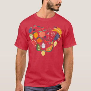 T-shirt Végétarien végétarien aux fruits tropicaux en sant