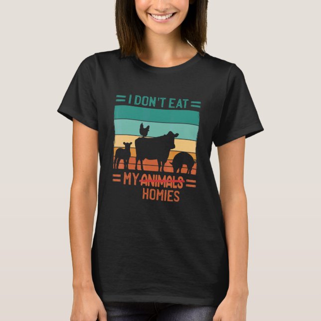 T-shirt Végétarien Végétarien Végétarien (Devant)