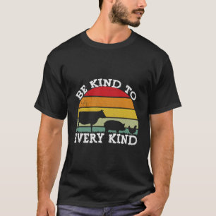 T-shirt Végétarien vintage Être Gentil À Tous Les Végétaux